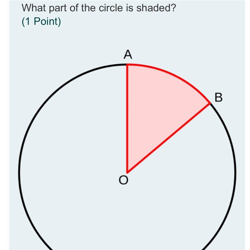 What part of the circle is shaded?-example-1