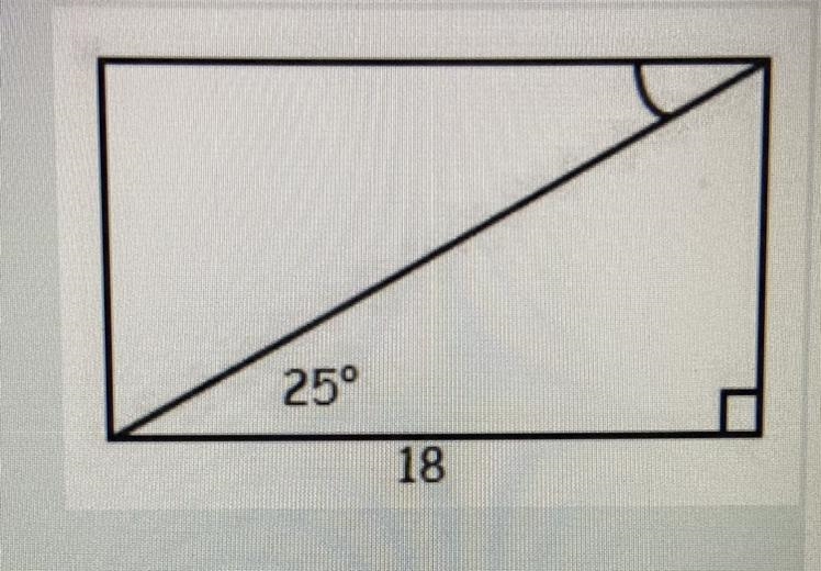 What is the length of the diagonal of the rectangle? Round to two decimal places A-example-1