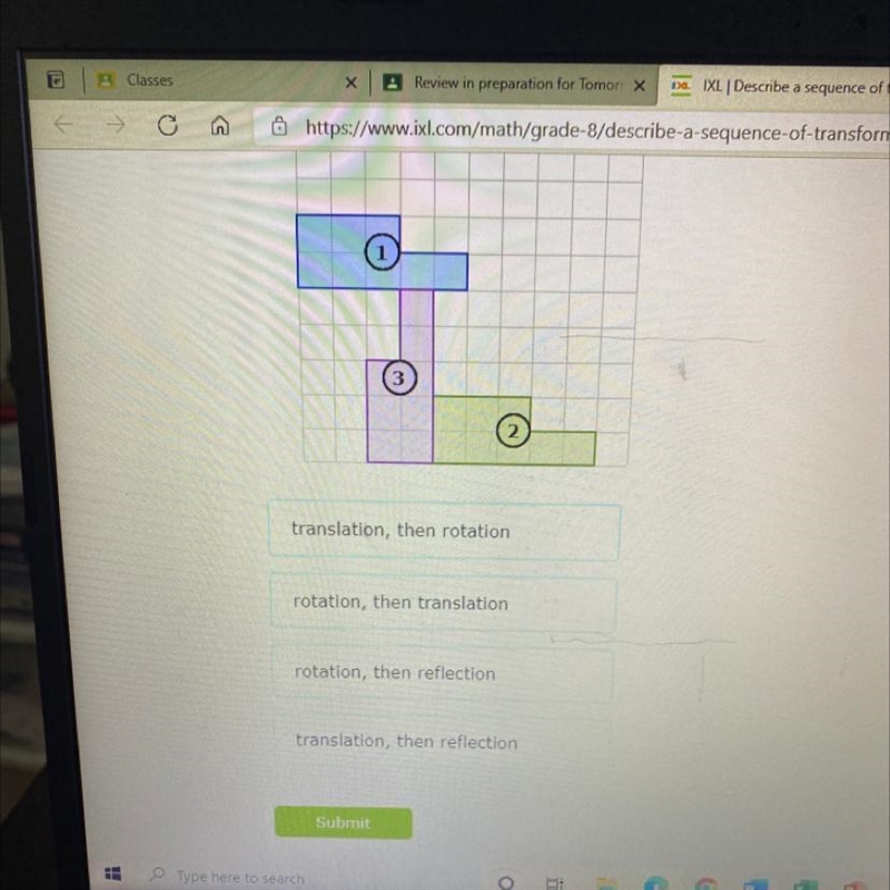 ANSWER ASAP DONT SEND A FILE. WHAT IS THE TRANSFORMATION??-example-1