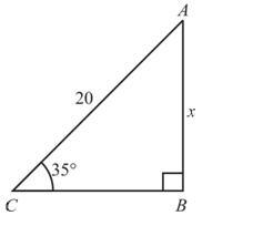 What is value of X on this triangle-example-1