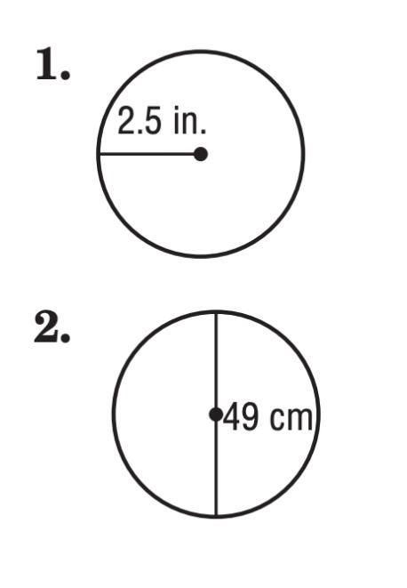 Really stumped on these 2 problems anybody know anything? "Find the circumference-example-1