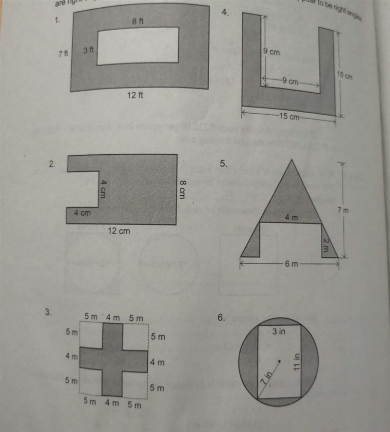 Help T - T Mhanifa your so gènius at Màth find the areà of each shaded regiøn​-example-1