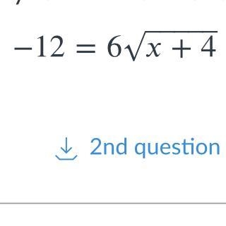 Solve the following radical equation , Show work also please !-example-1