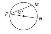 Find the measure of Arc MP.-example-1