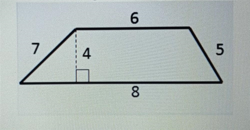 What is the height of the trapezoid?​-example-1