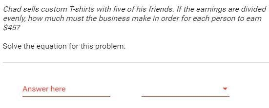 Please help and when you get you answer it should be either ending in cents, t-shirts-example-1