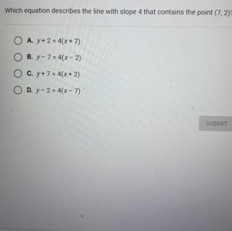 HII CAN SOMEONE PLEASE HELP ME, this is my final exam ... Which equation describes-example-1