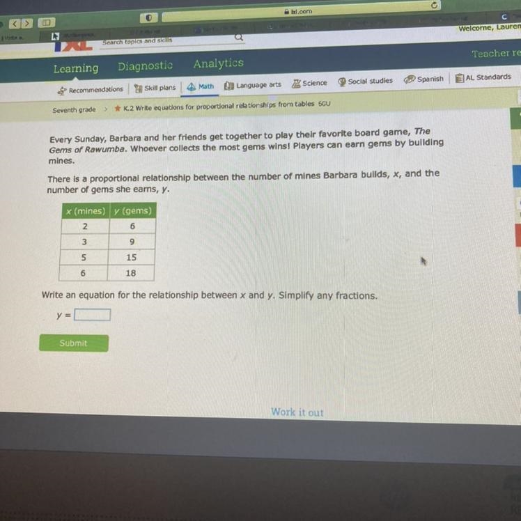 Is this table proportional?-example-1