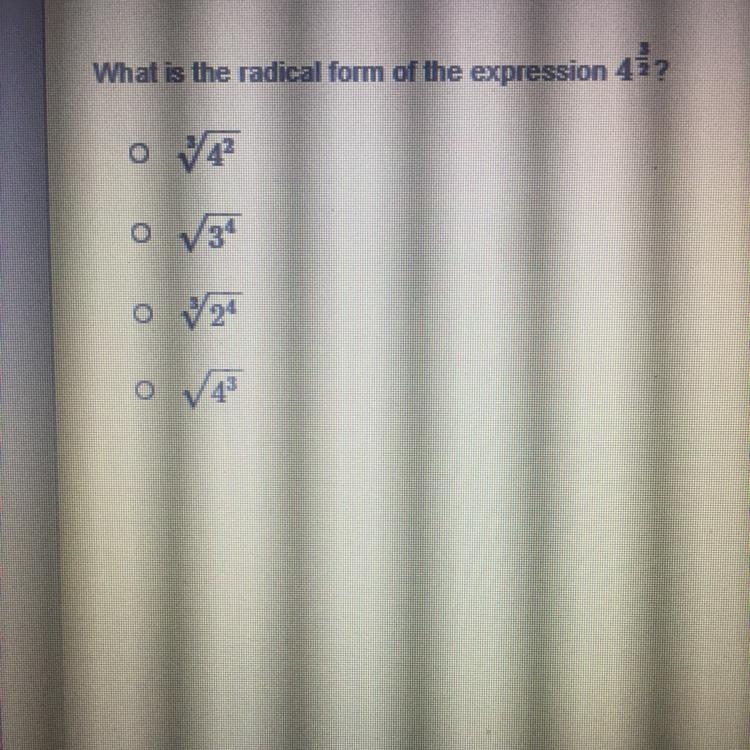 What is the radical form of the expression 4 3/2-example-1