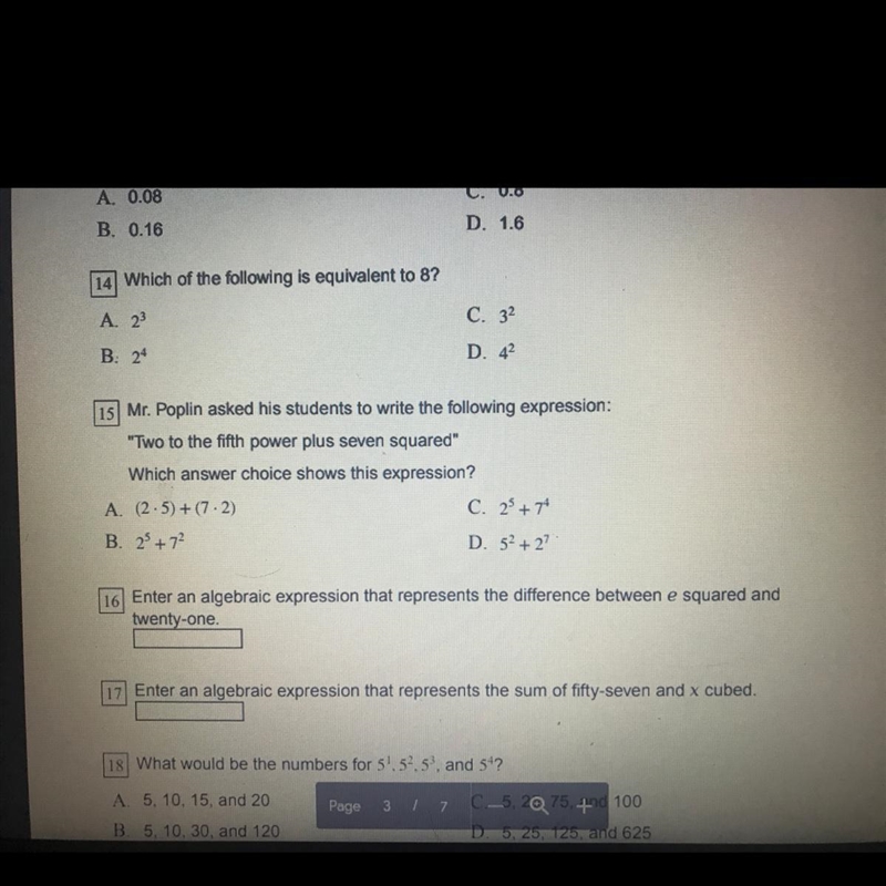 Can y’all help me on question 15?!-example-1