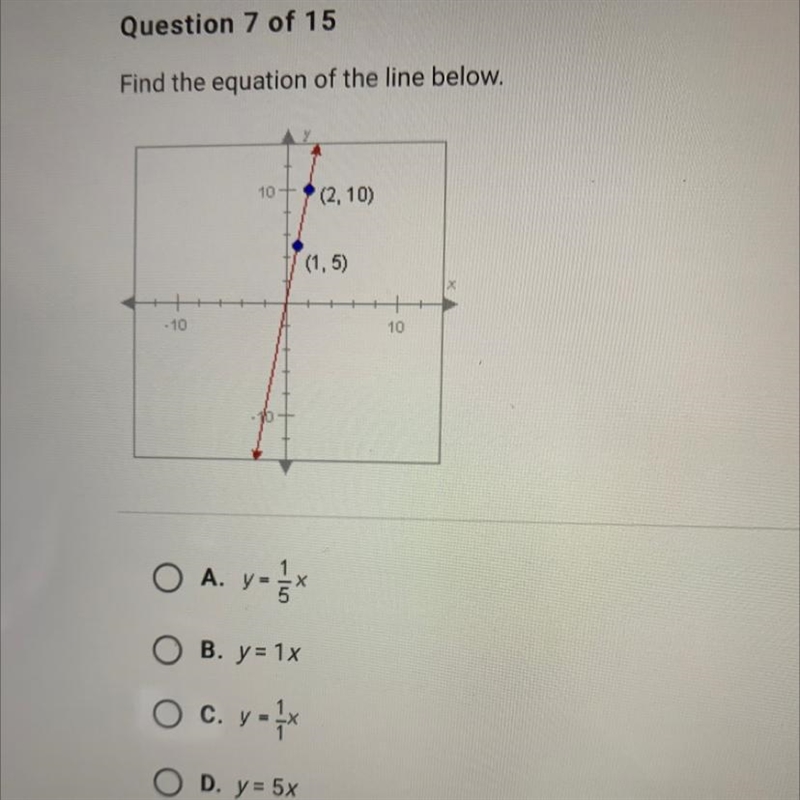 Find the equation of the line below. No bots!!!-example-1