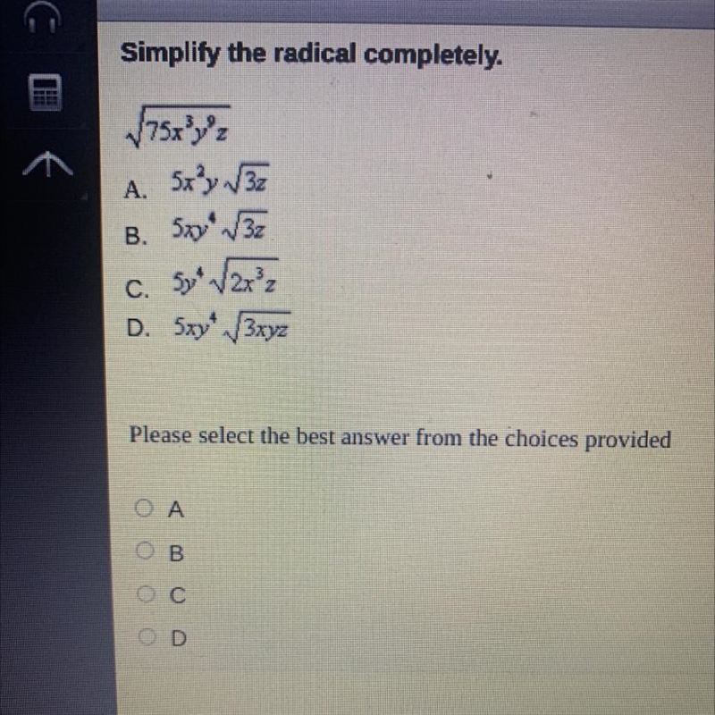 Simplify the radical completely.-example-1