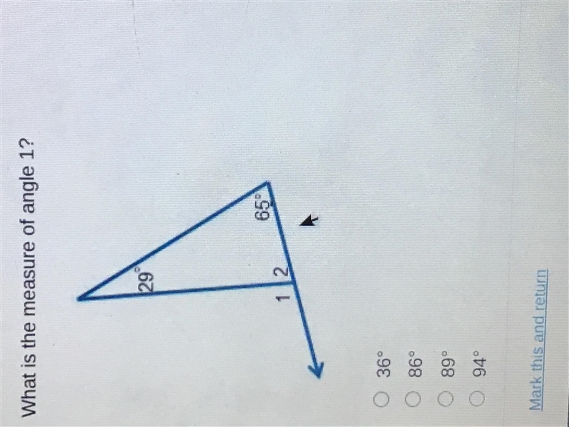 What is the measure of angle 1?-example-1