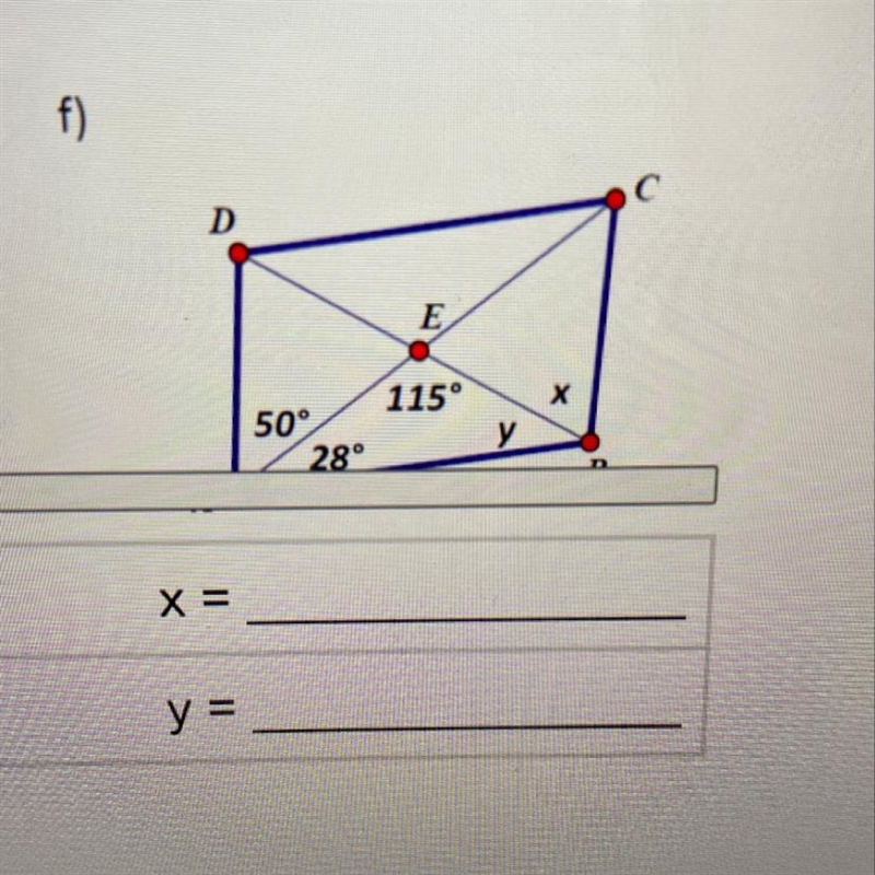 Please help this is due today!!!!! Given parallelogram ABCD determine the missing-example-1