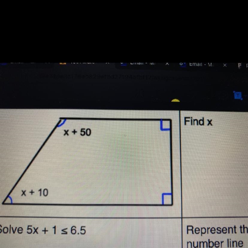 Find x X + 50 X + 10-example-1