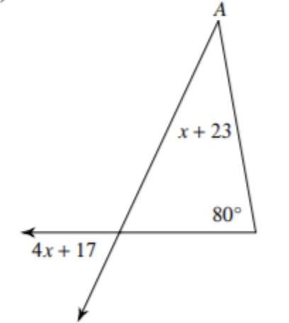 How do you solve for A in the following question?-example-1