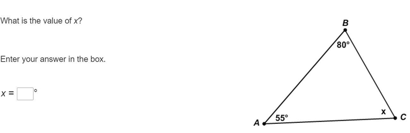 (Look at the image attached!) What is the value of x? Enter your answer in the box-example-1