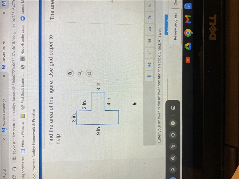 Find the area of the figure.-example-1