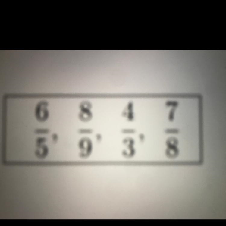 Which of the numbers shown in the box below is largest ?-example-1