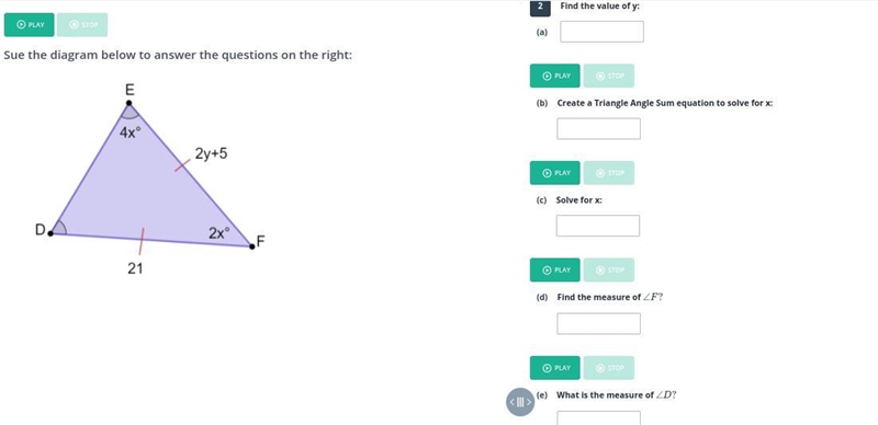 I already know y = 8, but I have no idea what the rest of the answers are, please-example-1