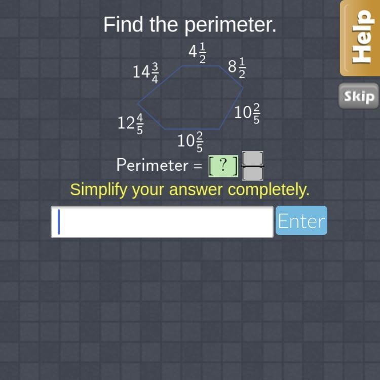 Find perimeter Simplify answer completely-example-1