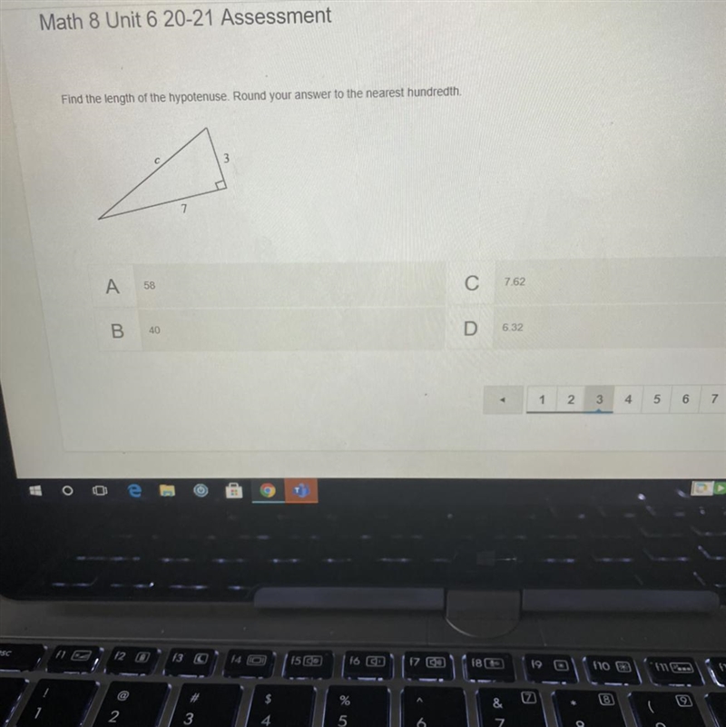 Find the length of the hypotenuse. Round your answer to the nearest hundredth-example-1