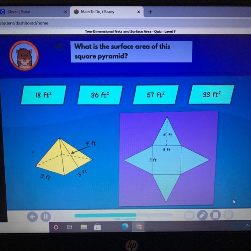 What is the surface area of this square pyramid-example-1