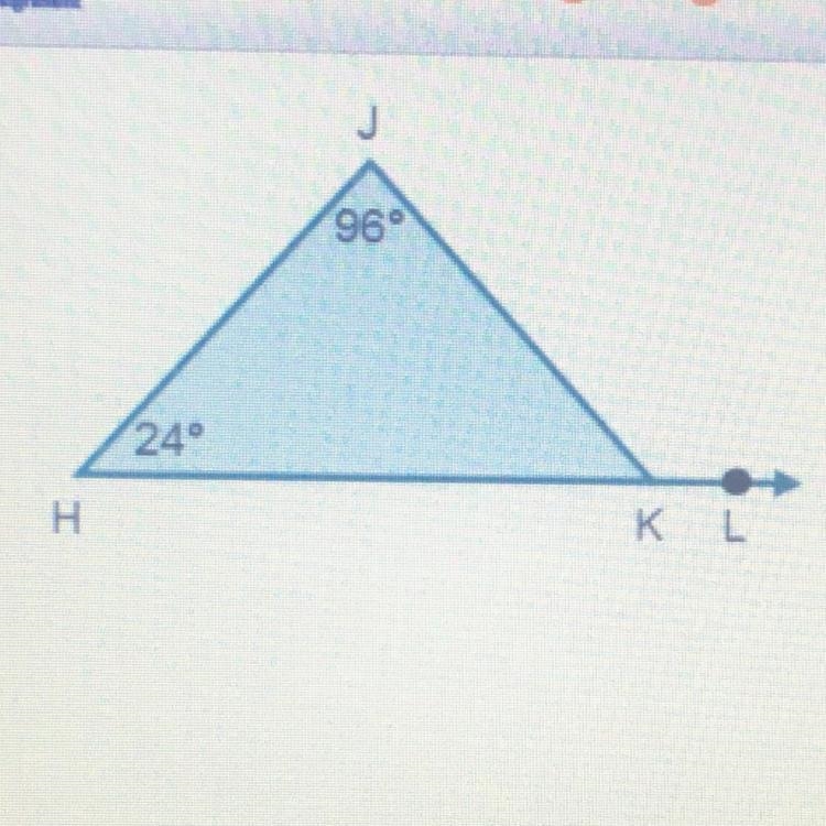 What is the measure of < JKL? O 60° 0 80° O 110° O 120°-example-1