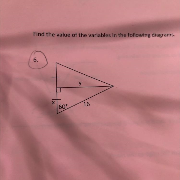 Find the value of the variables in the following diagrams.-example-1