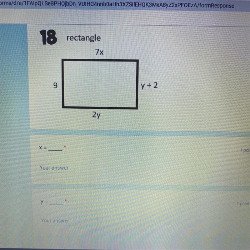 Need the answer to x and y !-example-1