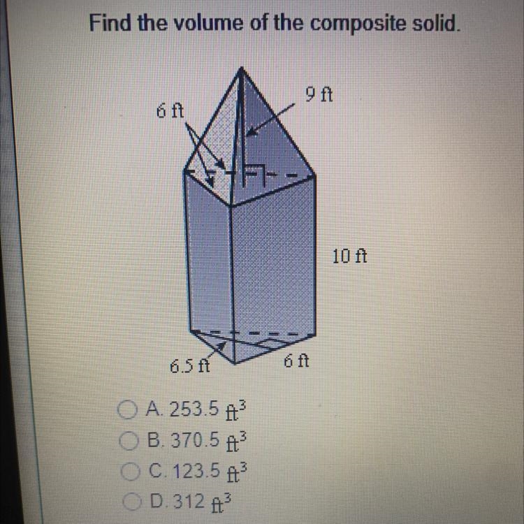 Find the volume of the composite solid-example-1