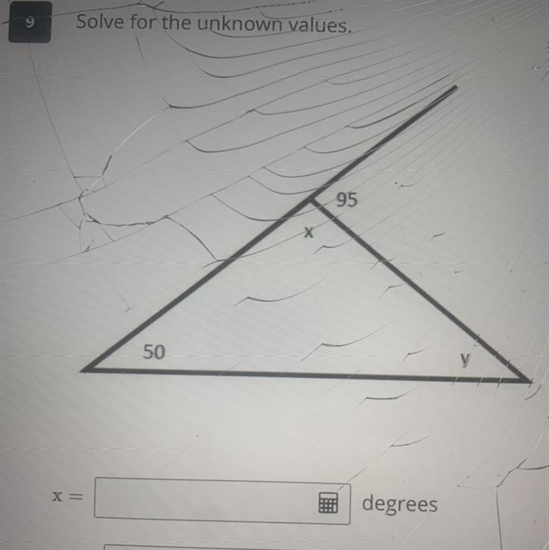 Solve for the unknown values X = ? Y = ?-example-1