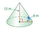 PLEASE ANSWER ASAP! Find the volume of the cone. Round your answer to the nearest-example-1