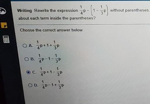 HELP PLS IK ITS NOT C JUST REWRITING IT WITHIUT PARENTHESIS​-example-1