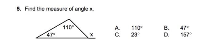 Find the measure of angle x-example-1