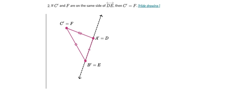 Below are \triangle ABC△ and \triangle DEF△DEFtriangle, D, E, F. We assume that AB-example-1