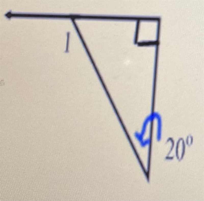 Find the measure of angle 1 A. 90 B. 110 C. 180-example-1