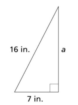 What is the length of the missing side? Round to the nearest tenths if necessary.-example-1