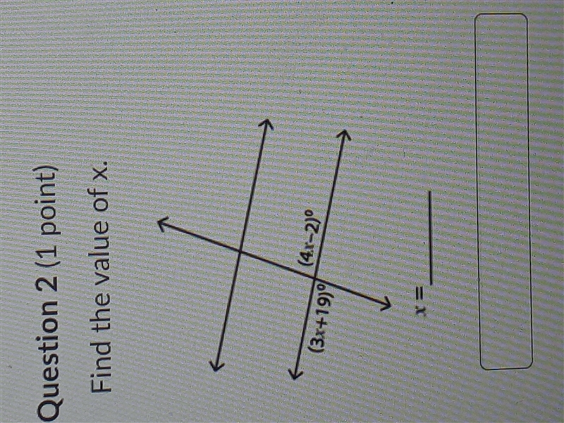 Find the value of x if you solve one please say the question number and you dony have-example-2