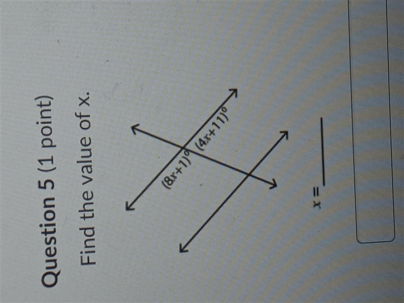 Find the value of x if you solve one please say the question number and you dony have-example-5