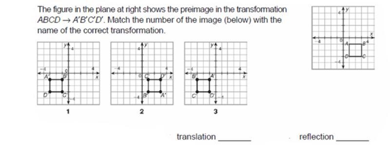 Whats the trans ___ and reflection ___-example-1