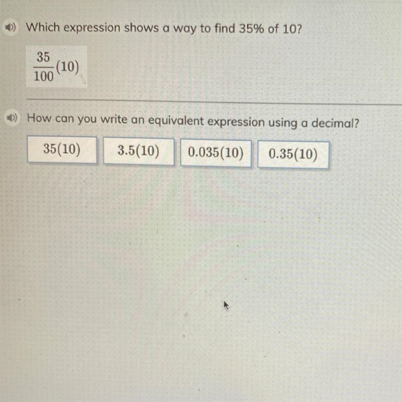 How can you write an equivalent expression using a decimal-example-1