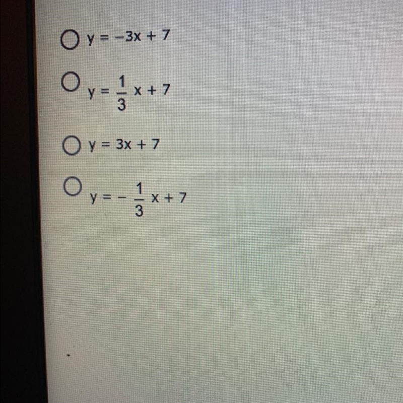 19.(06.02 LC) Line IJ has an equation of a line y = -3x - 8. Which of the following-example-1