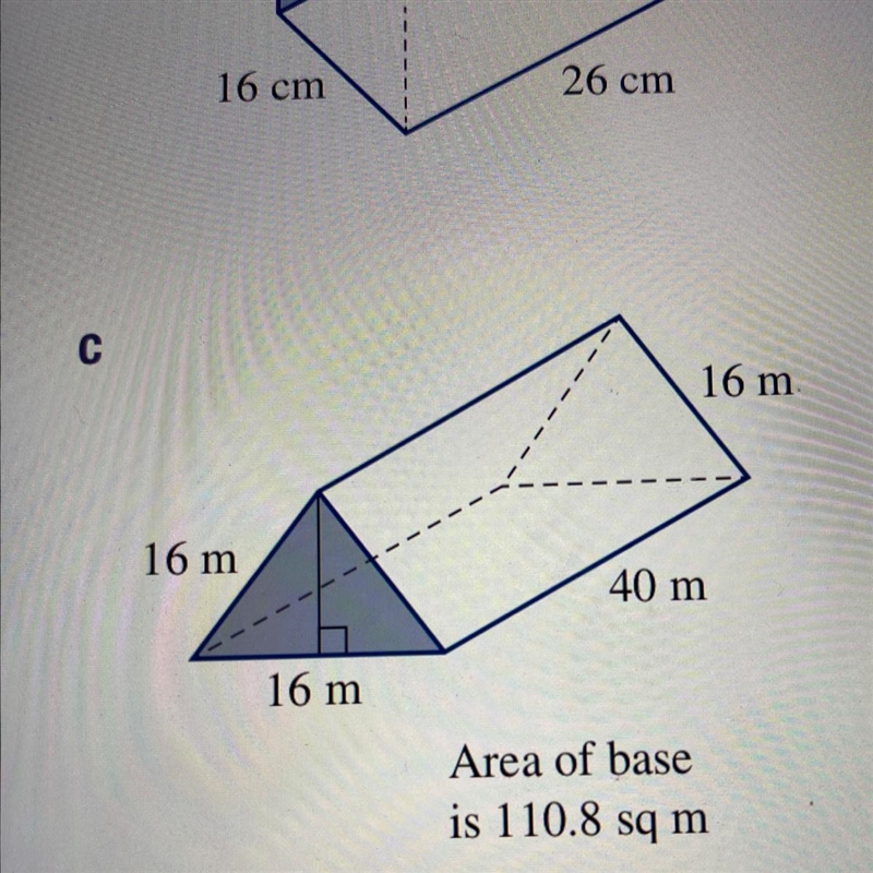 Find the surface area of the following triangular prisms-example-1