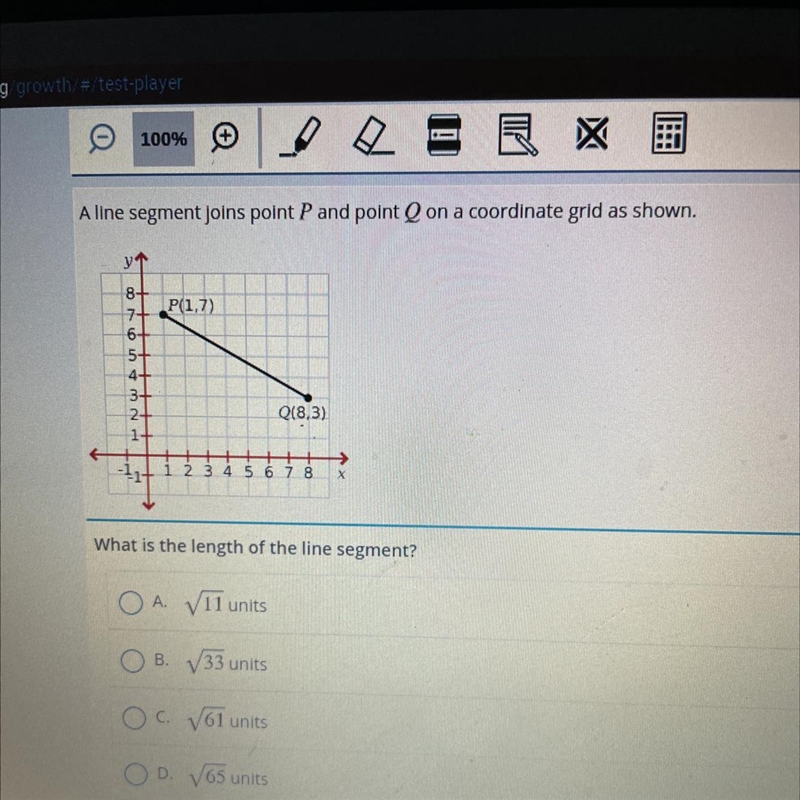 What is the length of the line segment?-example-1