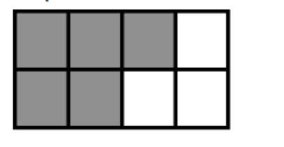 What percent of the figure is shaded below? Write this percent as a decimal and a-example-1