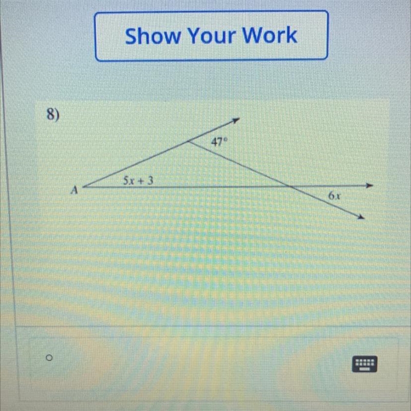 Set up and solve an equation find the value of x.-example-1