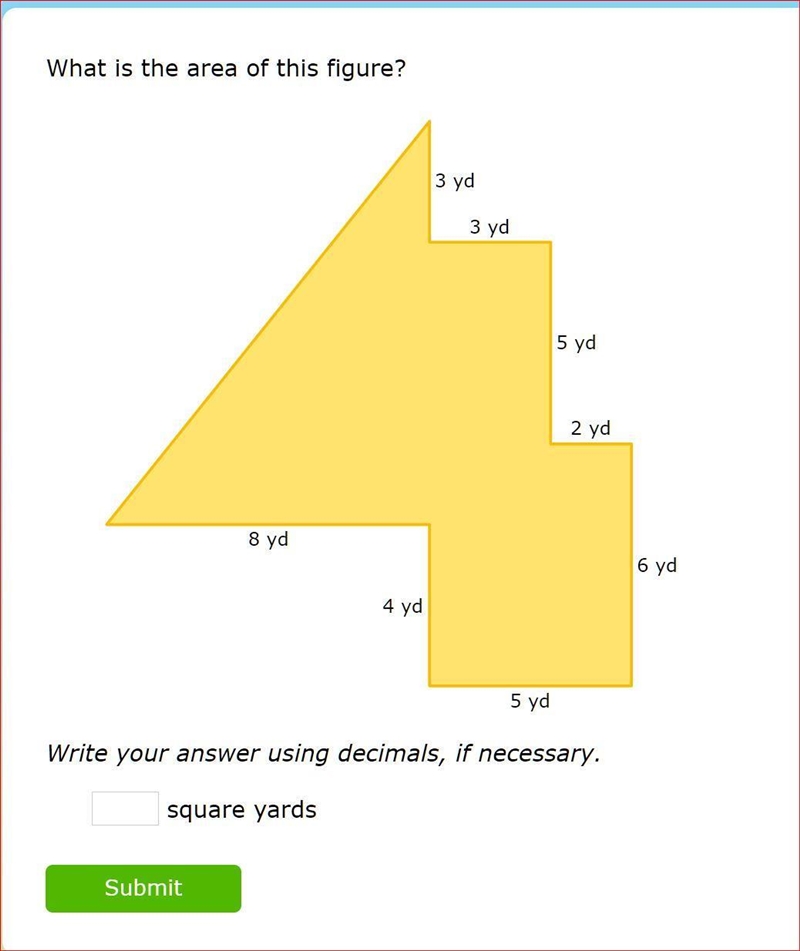 WHAT IS THE Area of this FIGURE? 40 POINTSSS!-example-1