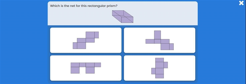 Which is the net for this rectangular prism, ASAP, please.-example-1