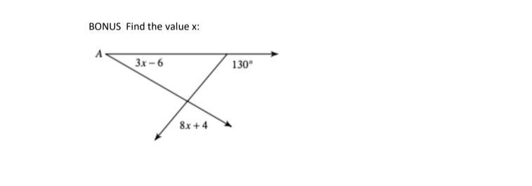 Pls help this is due today ! Find the value x:-example-1